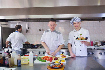 Image showing chef preparing food