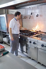 Image showing chef preparing food