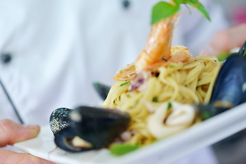 Image showing chef preparing food