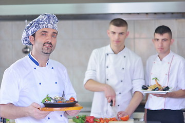 Image showing chef preparing food