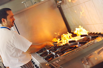 Image showing chef preparing food