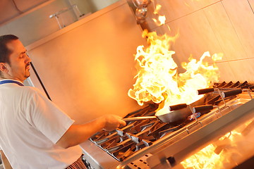 Image showing chef preparing food