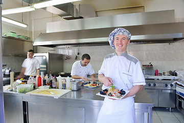 Image showing chef preparing food