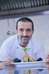 Image showing chef preparing food