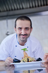 Image showing chef preparing food