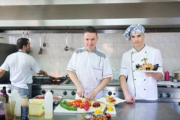 Image showing chef preparing food