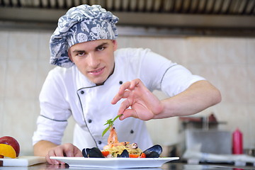 Image showing chef preparing food