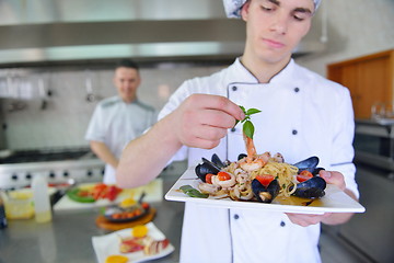 Image showing chef preparing food