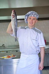 Image showing chef preparing food