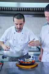 Image showing chef preparing food