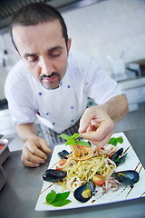 Image showing chef preparing food