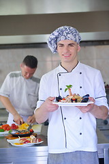 Image showing chef preparing food