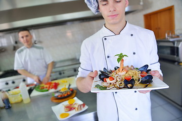 Image showing chef preparing food