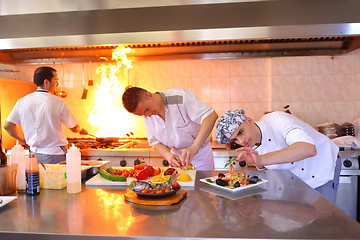 Image showing chef preparing food