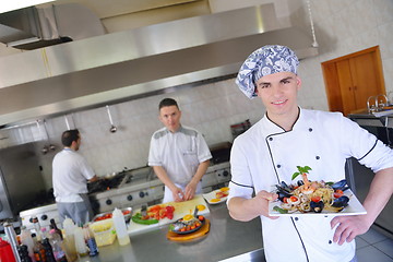 Image showing chef preparing food