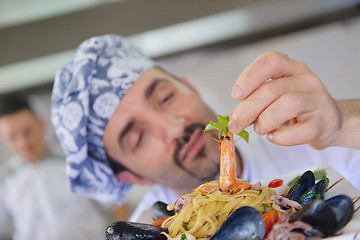 Image showing chef preparing food