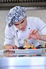 Image showing chef preparing food