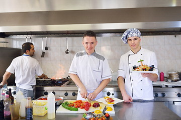 Image showing chef preparing food