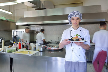 Image showing chef preparing food