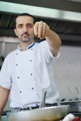 Image showing chef preparing food