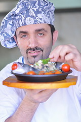 Image showing chef preparing food