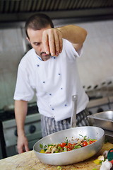 Image showing chef preparing food