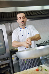 Image showing chef preparing food