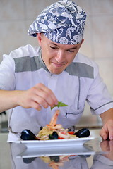 Image showing chef preparing food