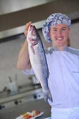 Image showing chef preparing food