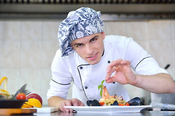 Image showing chef preparing food