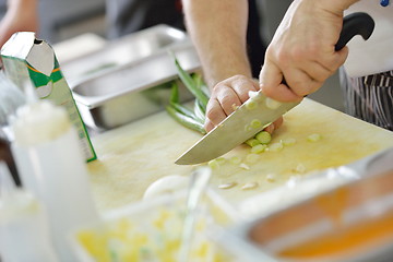 Image showing chef preparing food