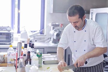 Image showing chef preparing food