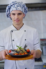 Image showing chef preparing food