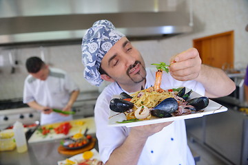 Image showing chef preparing food