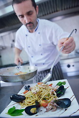 Image showing chef preparing food