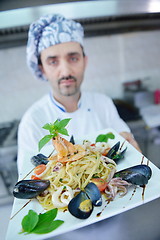 Image showing chef preparing food