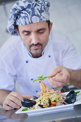 Image showing chef preparing food