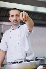 Image showing chef preparing food