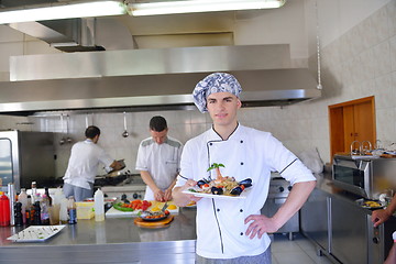 Image showing chef preparing food