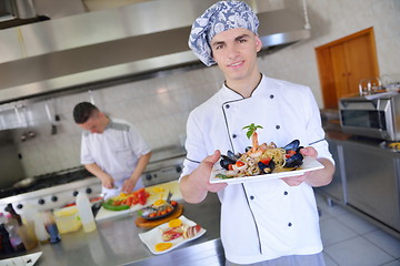 Image showing chef preparing food