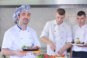 Image showing chef preparing food