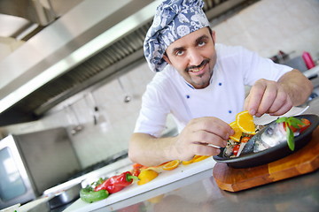 Image showing chef preparing food