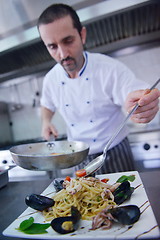 Image showing chef preparing food