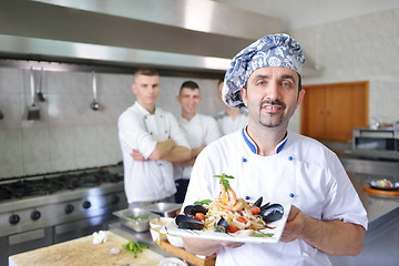 Image showing chef preparing food