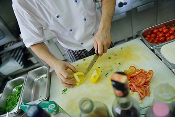 Image showing chef preparing food