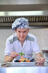 Image showing chef preparing food