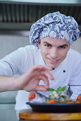 Image showing chef preparing food