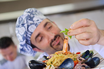 Image showing chef preparing food