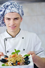 Image showing chef preparing food