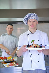 Image showing chef preparing food